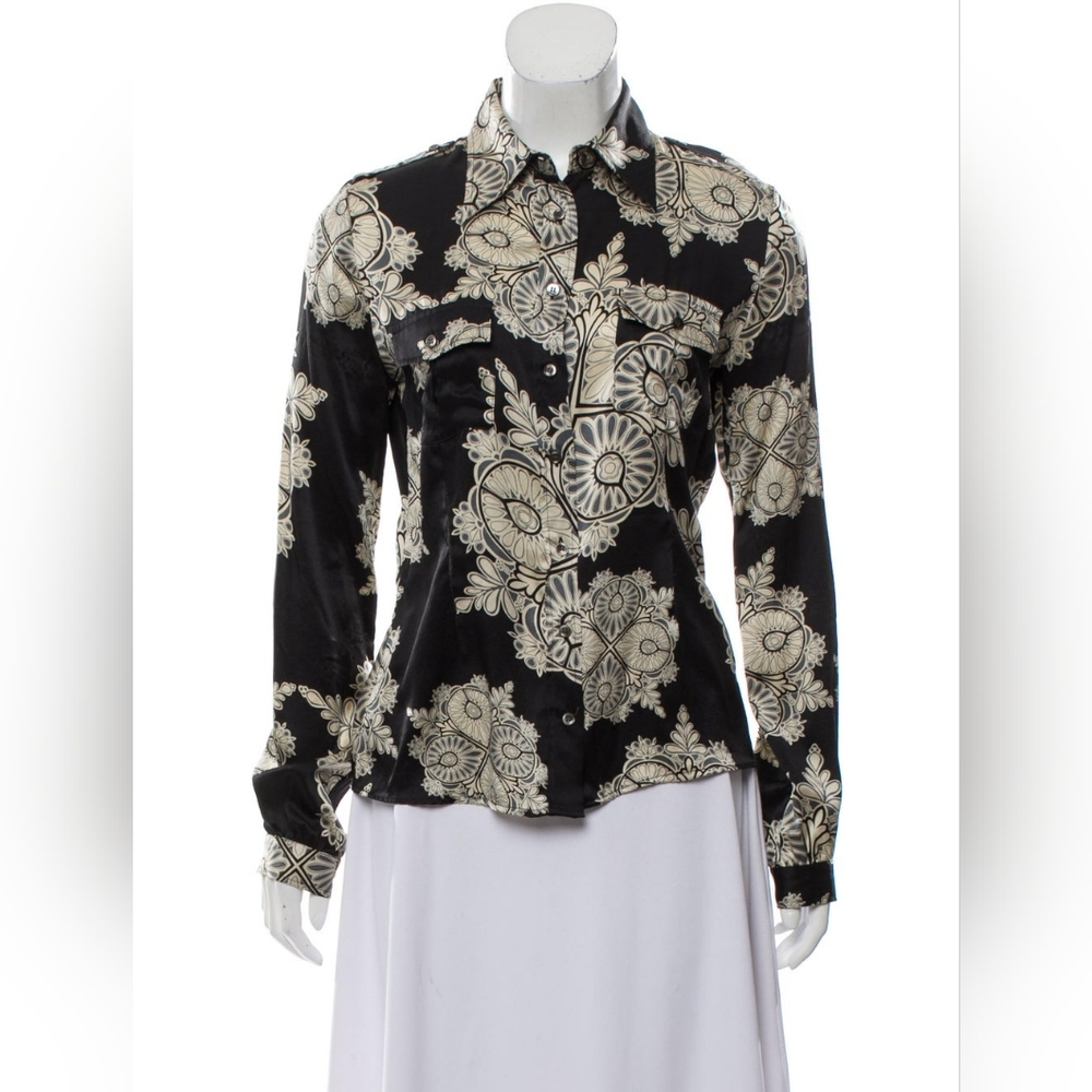 Barbara Bui Silk button up top